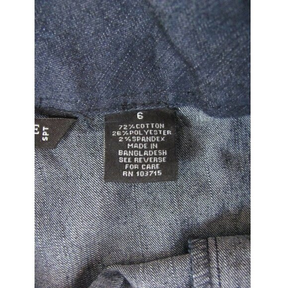 Larry Levine Jeans Pants Womens Sz 6 (30 x 31) Stretch Dark Wash Double Hook NWT - Picture 8 of 12